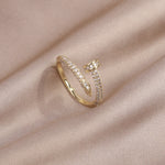 Diamond Crystail Nail Ring