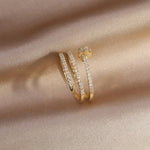 Diamond Crystal Hoop Nail Earrings