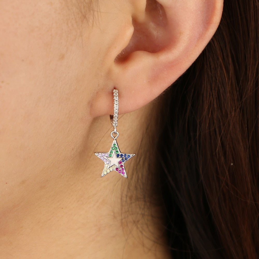 Rainbow Collection Star Bright Earrings