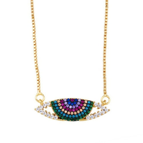 Mireia Jewelry Women's Rainbow Pendant Necklace