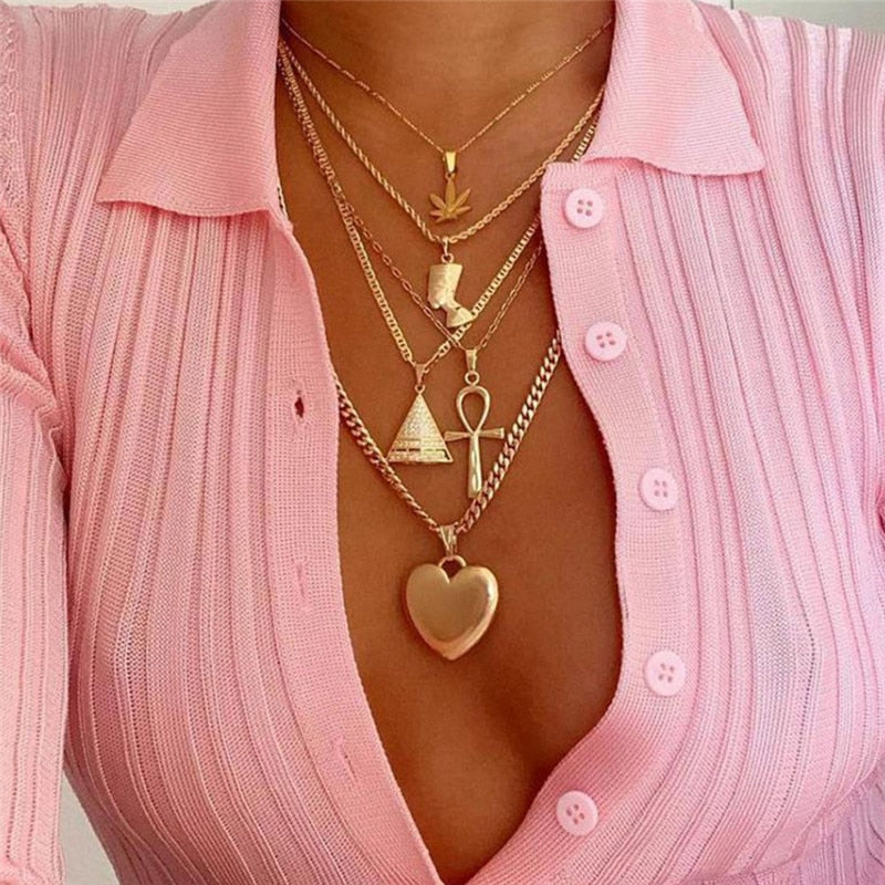 Nairobi Multi Layer Pendant Necklaces