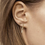 Studded Round Cuff Earrings
