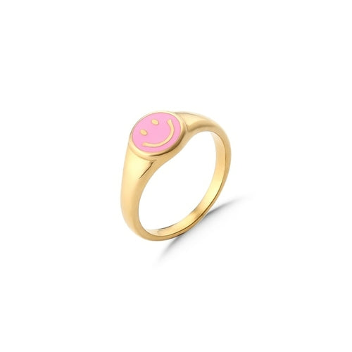 Happy Rainbow Collection Signet Rings