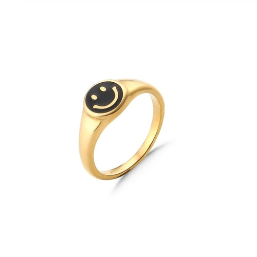 Happy Rainbow Collection Signet Rings