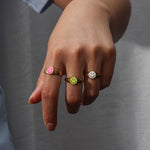 Happy Rainbow Collection Signet Rings