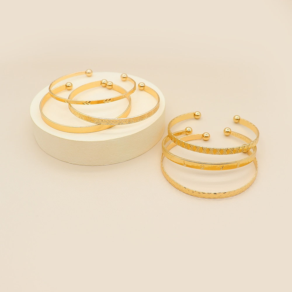 Boho Vintage Bangle Bracelet Set