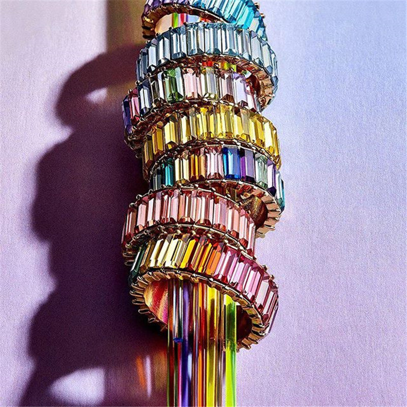 Rainbow Collection Round Stackable Rings