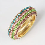 Rainbow Collection Baguette Ring