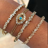 Eye Baguette CZ  Bracelet