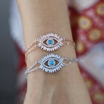 Eye Baguette CZ  Bracelet