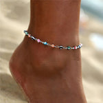 Rainbow Collection Boho Beaded Anklet