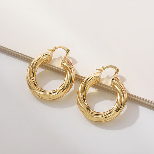 80's Retro Hoop Earrings