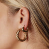 80's Retro Hoop Earrings