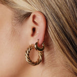 80's Retro Hoop Earrings