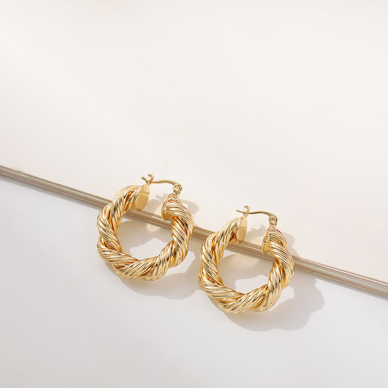 80's Retro Hoop Earrings