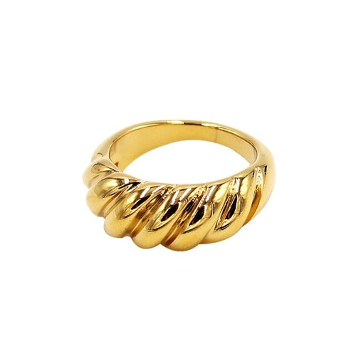Gold Crescent Ring