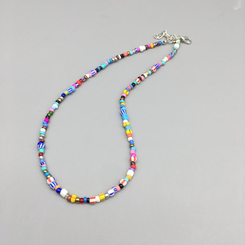 Multicolor Festival Bead Necklace