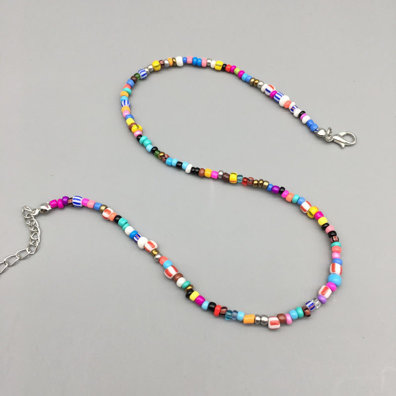 Multicolor Festival Bead Necklace