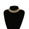 Double Cuban Link Chain Choker