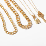 Cuban Link Lock N' Chain Necklace