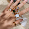 Gold Jewel Stoned Rings