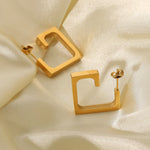 Geo Gold Earrings