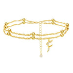 Mini Letter Crystal Intial Anklet
