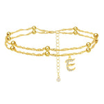 Mini Letter Crystal Intial Anklet